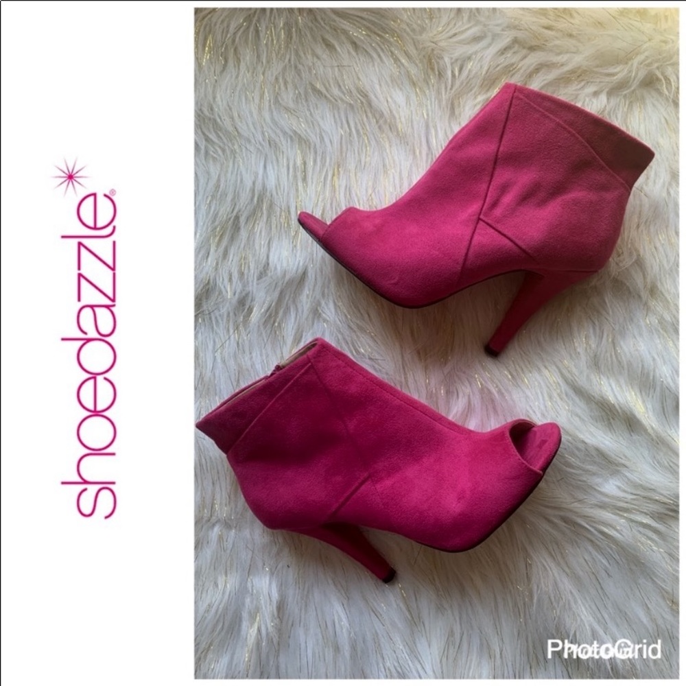 Kim Kardashian Shoedazzle Peeptoe Booties